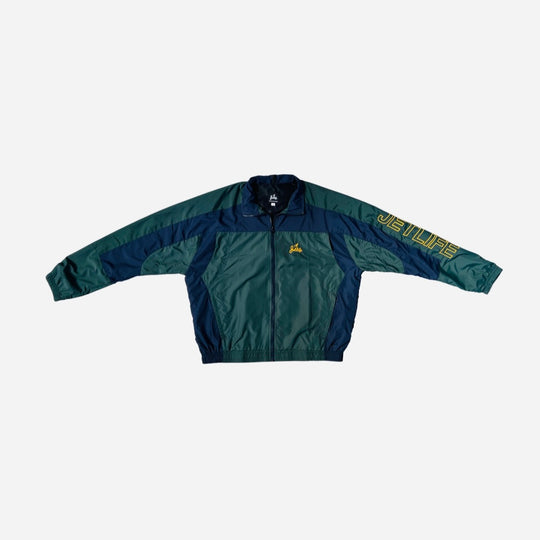 JET LIFE TRACK JACKET | "PINE GREEN  & NAVY BLUE"