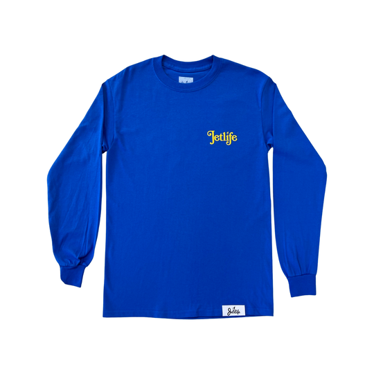 Jet Life "TIMELESS" L/S [COBALT BLUE/YELLOW]