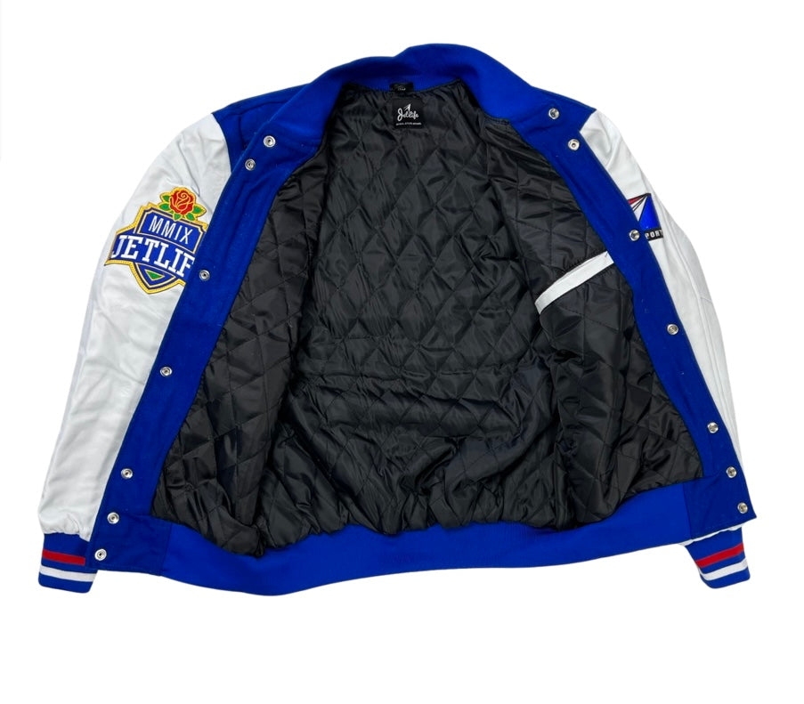 Jet Life Varsity Jacket "Limited Edition" [ROYAL/WHITE]