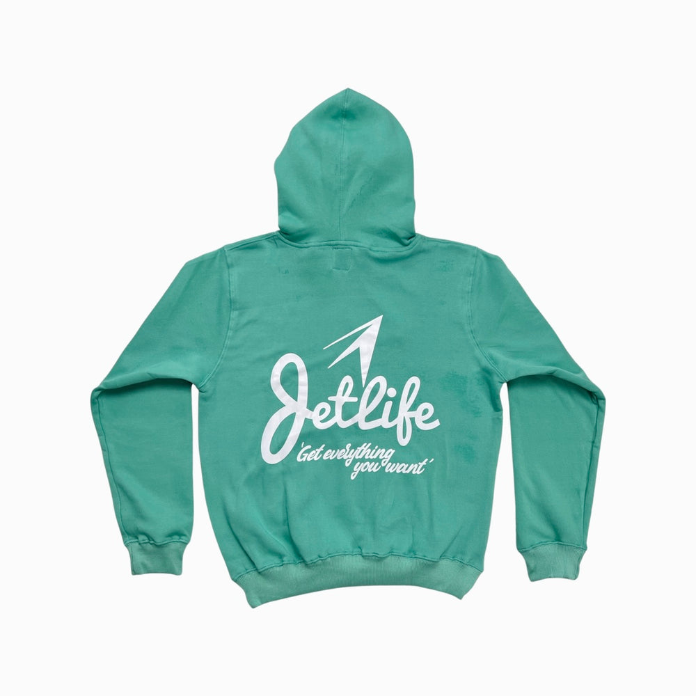 JET LIFE LIGHT WEIGHT "SPRING CLEAN" HOODIE | "TURQUOISE"