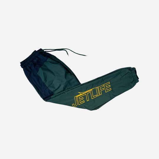 JET LIFE TRACK PANTS | "PINE GREEN & NAVY BLUE"