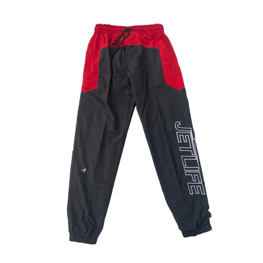 JET LIFE TRACK PANTS [Black/Red]